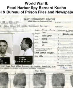 World War II: Pearl Harbor Spy Bernard Kuehn – FBI & Prison Files