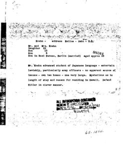 Alternative view of World War II: Pearl Harbor Spy Bernard Kuehn FBI File